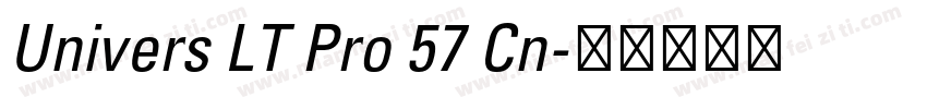 Univers LT Pro 57 Cn字体转换